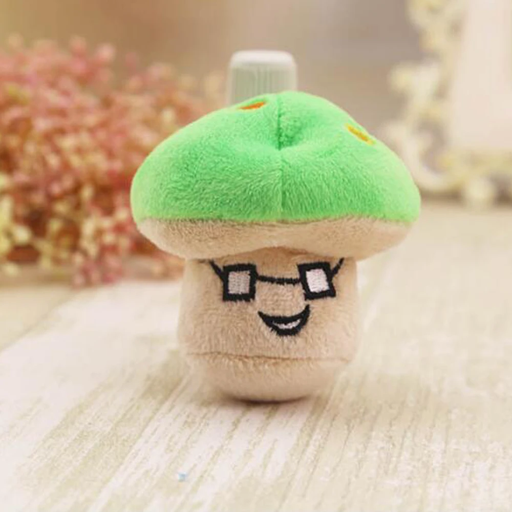 1 шт. милая игрушка для собак розовый/зеленый гриб игрушки плюшевый жевательный