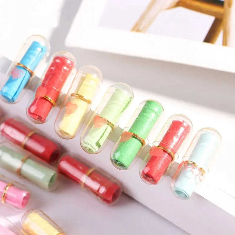 Мини-выражение 50 шт. капсулы для сообщений сувениры вечерние праздника подарок