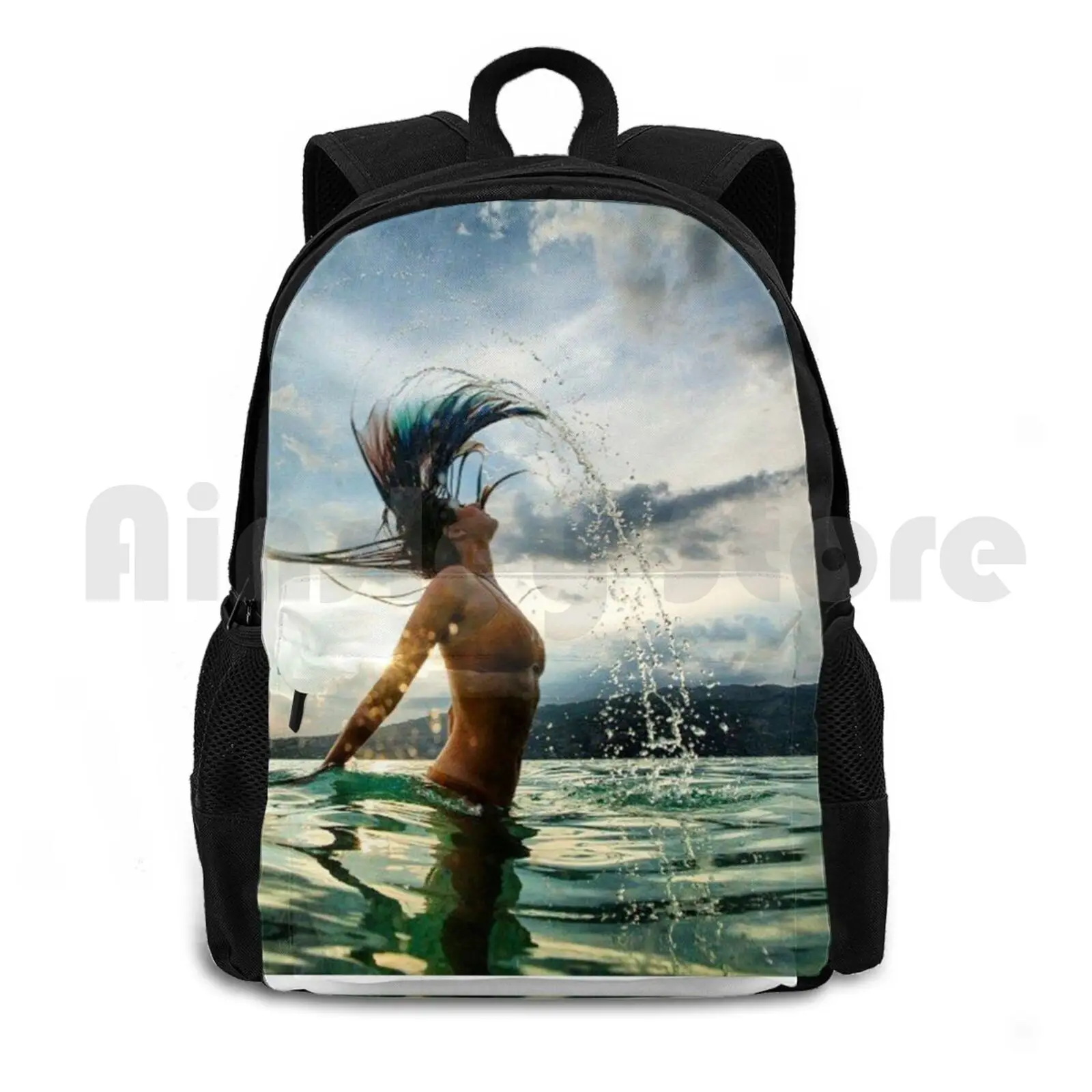 Летний рюкзак Katrina Kaif с водяными брызгами походный водонепроницаемый для