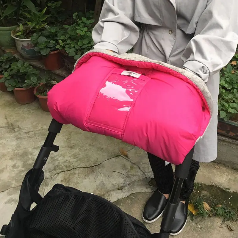 

Antifreeze Baby Stroller Warmer Gloves Thicken Mitten Stroller Accessories Cotton Muff Winter Windproof Buggy Cart Muff Glove