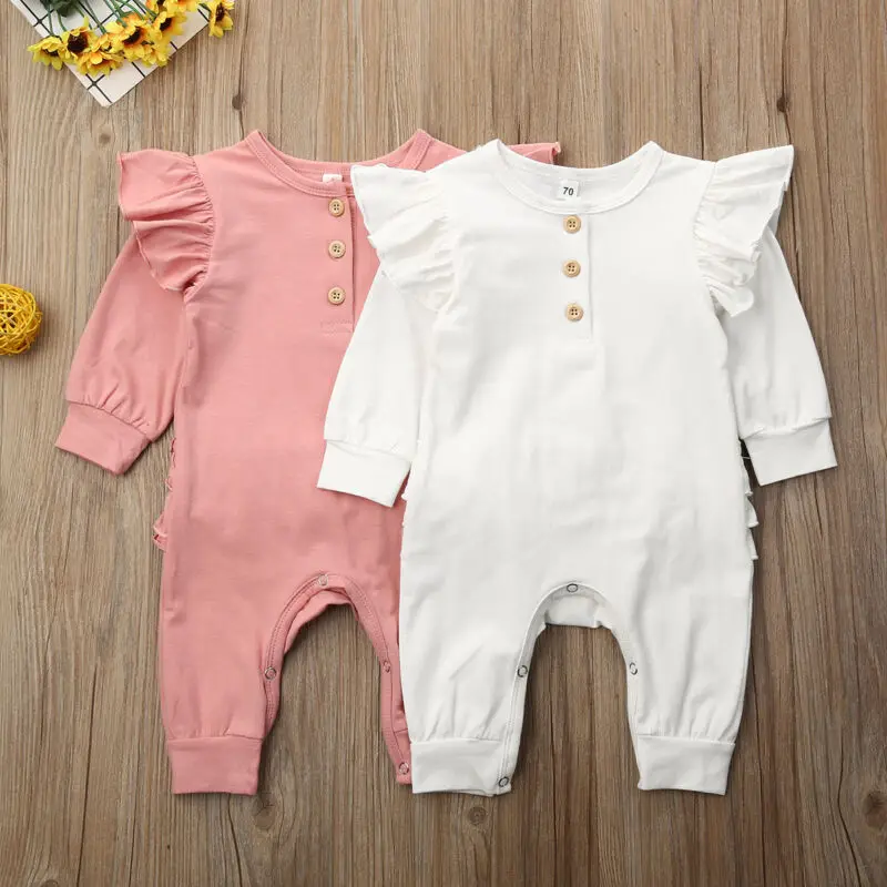 

Newborn Infant Baby Boy Girl Romper Autumn Winter Warm Long Sleeve Casual Jumpsuit Long Romper Outfits Baby Boy Clothes 0-18M