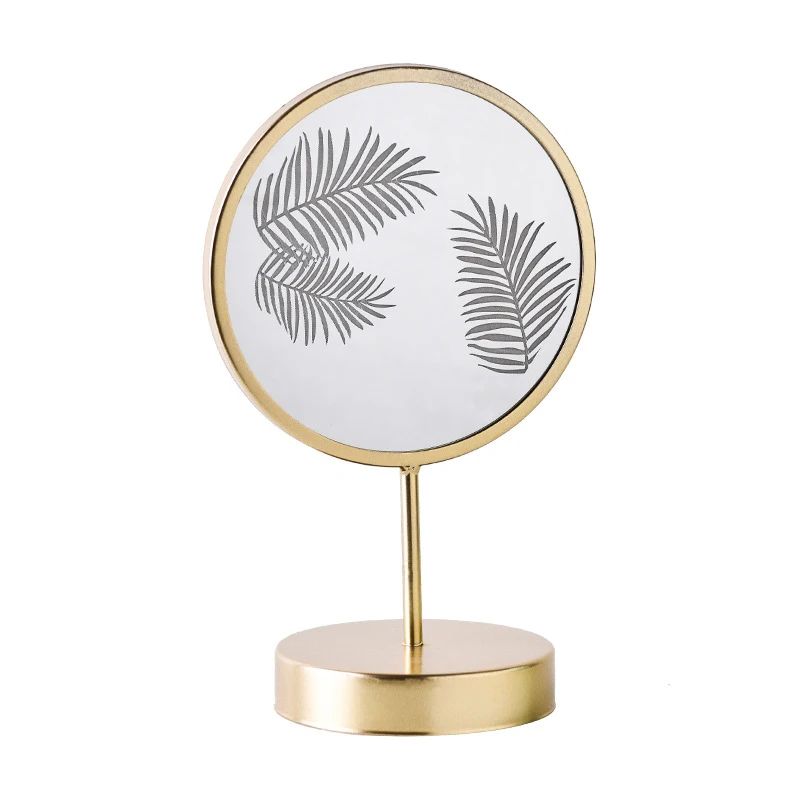 Зеркальные фигурки для украшения дома Золотая Миниатюрная модель ручной работы