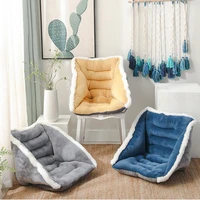 short plush sofa seat cushion conjoined office chair cushion back pillow child seat floor mat super soft ass pad home decoration