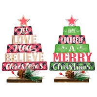 navidad christmas wooden letter desktop ornament christmas decorations for home new year decorations christmas gift