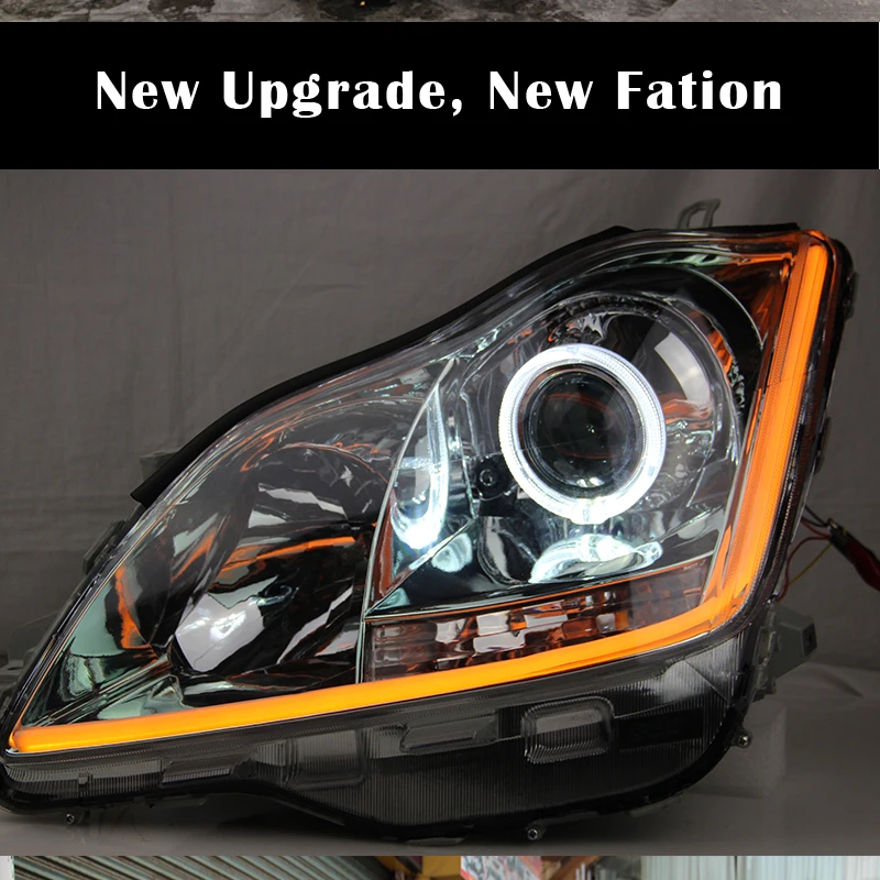 design 1 KOWELL автомобильный Стайлинг для Toyota Crown 2005-2009 светодиодный DRL фара ангел глаз HID BI XENON передние аксессуары - Цвет: design 1