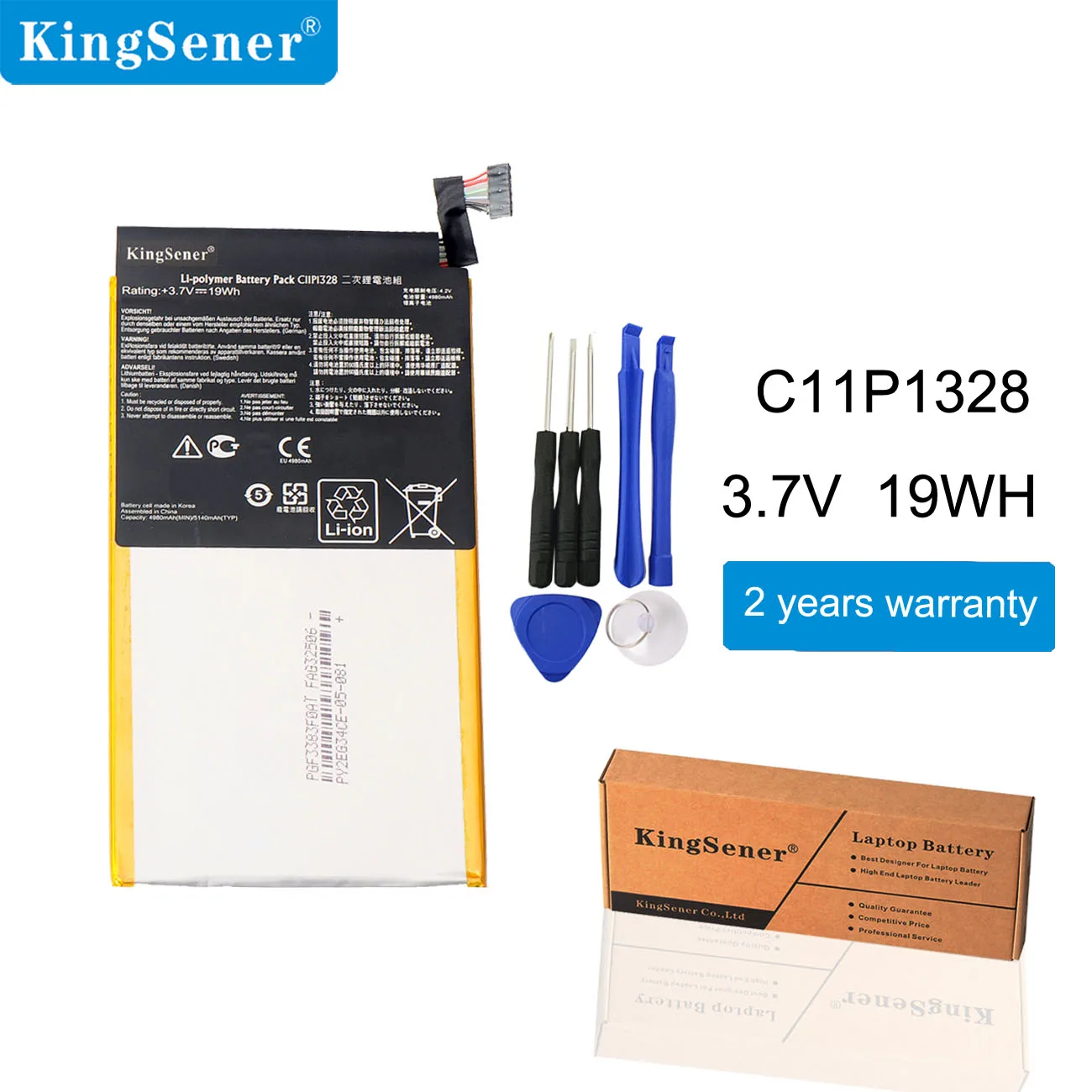Аккумулятор KingSener для ASUS Transformer PAD C11P1328 TF103C TF103CX TF103CG K010 K018 Tablet PC 3 7 V 19WH | Компьютеры и