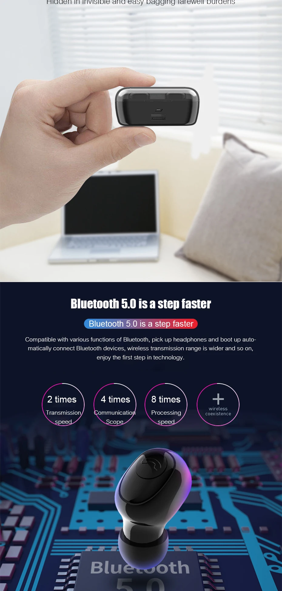 G6S TWS Bluetooth наушники мини TWS наушники с мощностью 3500 мАч 8D стерео Спортивные Беспроводные наушники гарнитура водонепроницаемые наушники