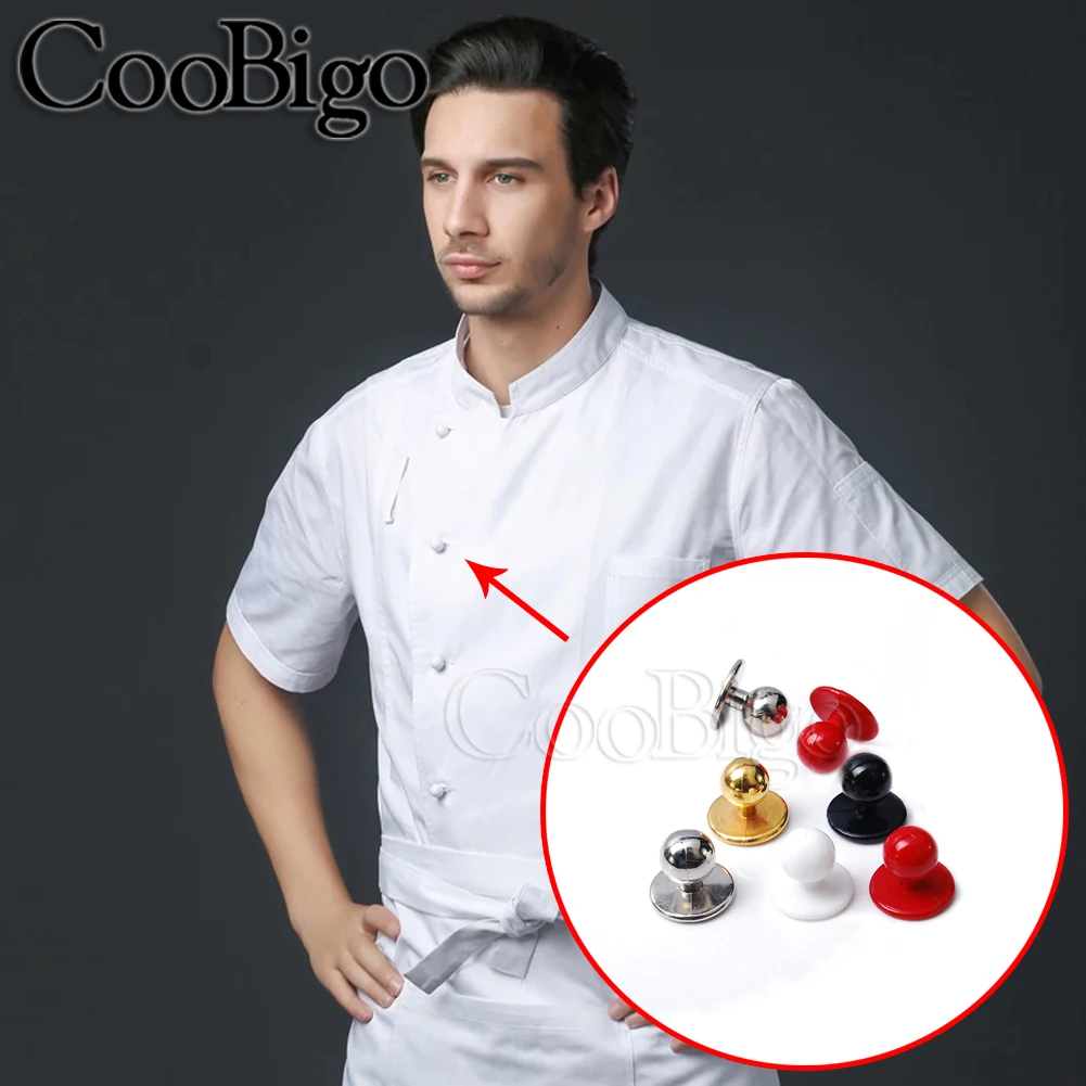 Разноцветные пуговицы шеф повара 10 шт. полиэтиленовые для сумок курток костюма