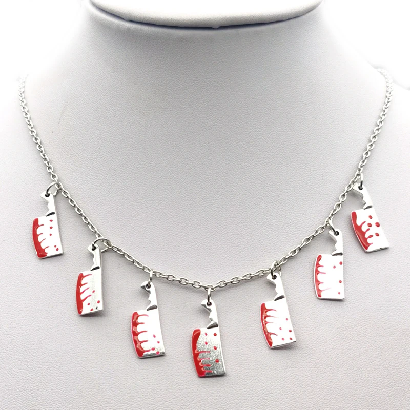 Тибетская Серебряная кухонная подвеска с ножом ожерелье кулон день смерти