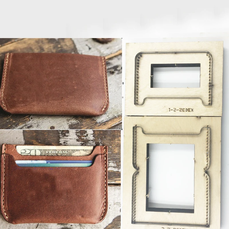 Япония сталь лезвие DIY Leather Craft держатель для карт маленький бумажник деревянный Штампованный нож для резки плесень набор ручной удар шаблон набор инструментов