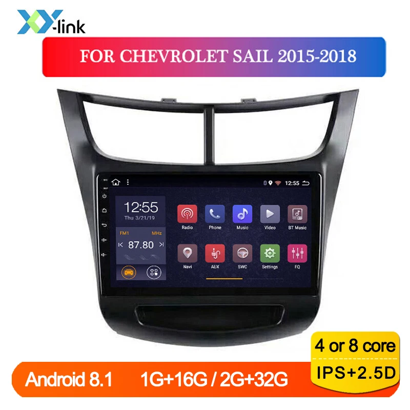 Автомобильное радио мультимедийный DVD-плеер Android для Chevrolet SAIL 2015-2018