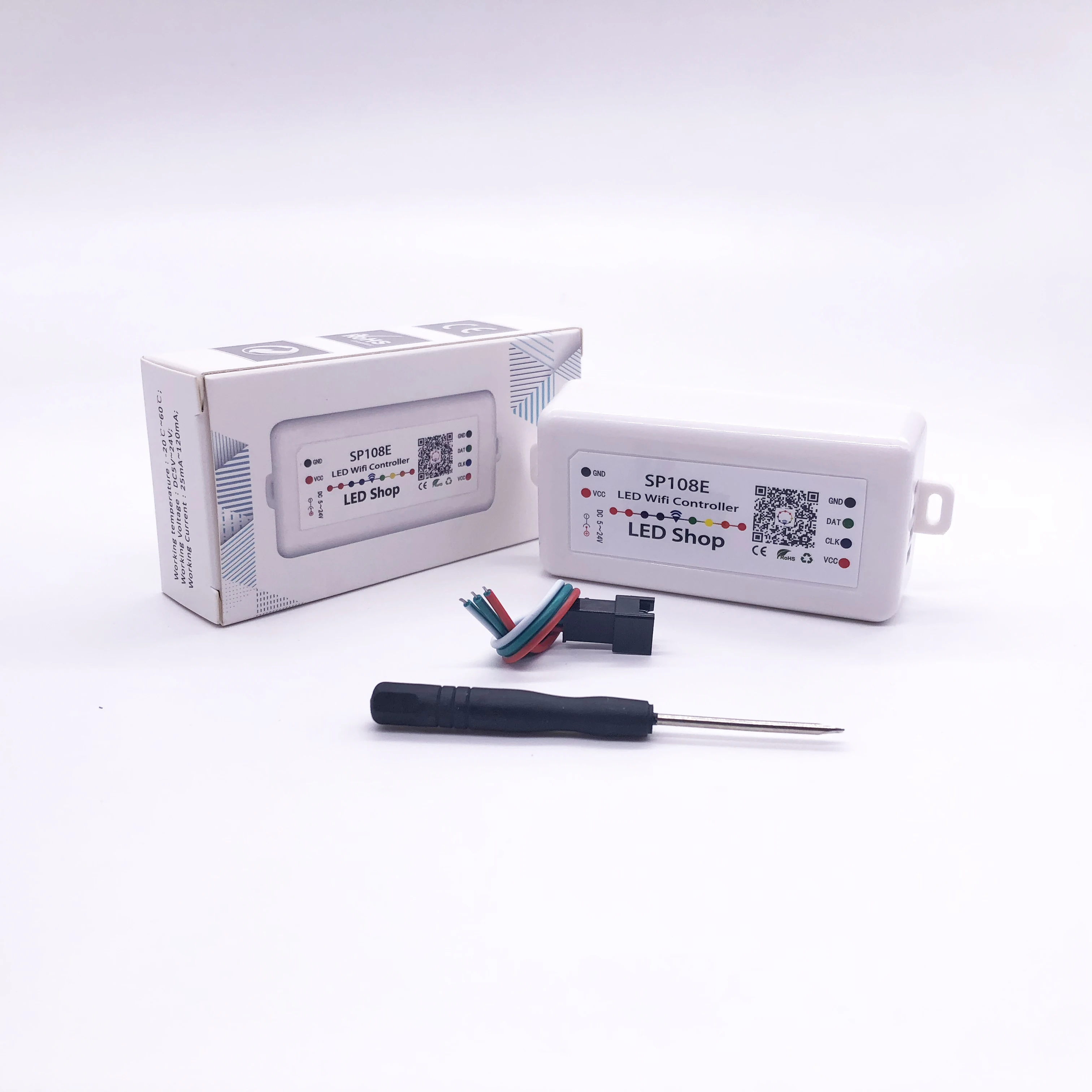 WIFI APP controller SP108E is commonly used in WS2812BWS2811SK6812 DMX512 Led Strip pixel lamp RGB/RGBW dc5v-24v