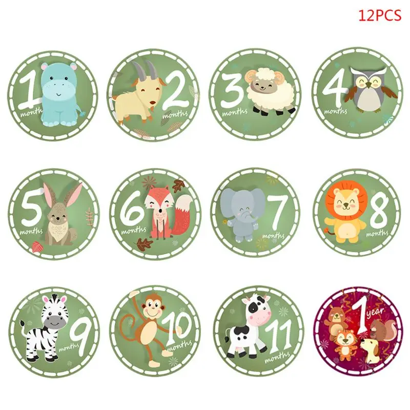 12 шт./компл. стикеры по месяцам для беременных женщин Аксессуары фотосъемки