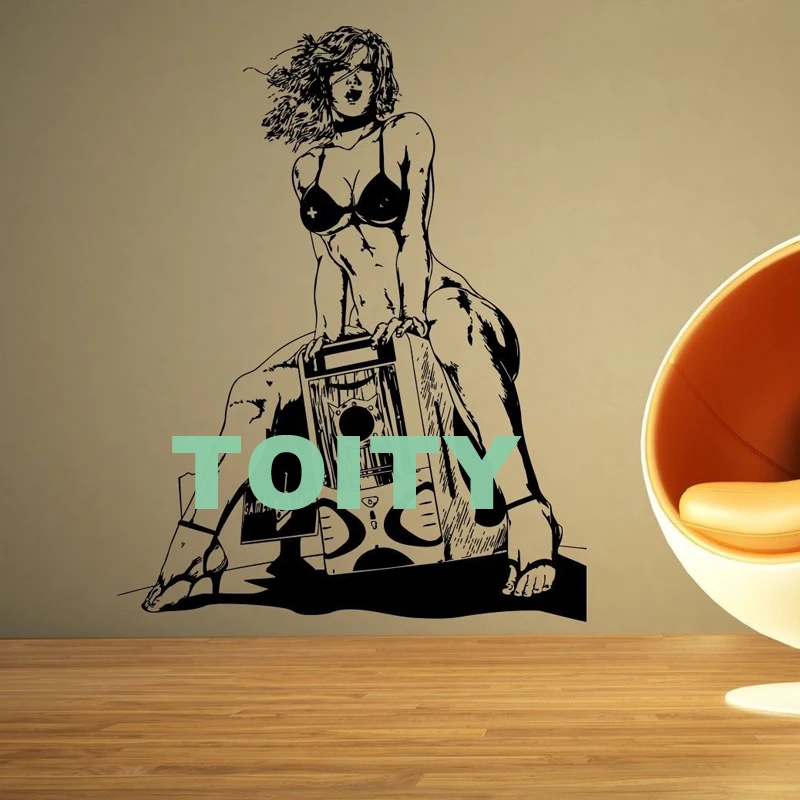 29 дизайнов Горячая сексуальная девушка Наклейка на стену Pin Up плакат Красивая Женская тела виниловая наклейка домашний декор интерьера в общежитии художественная Фреска