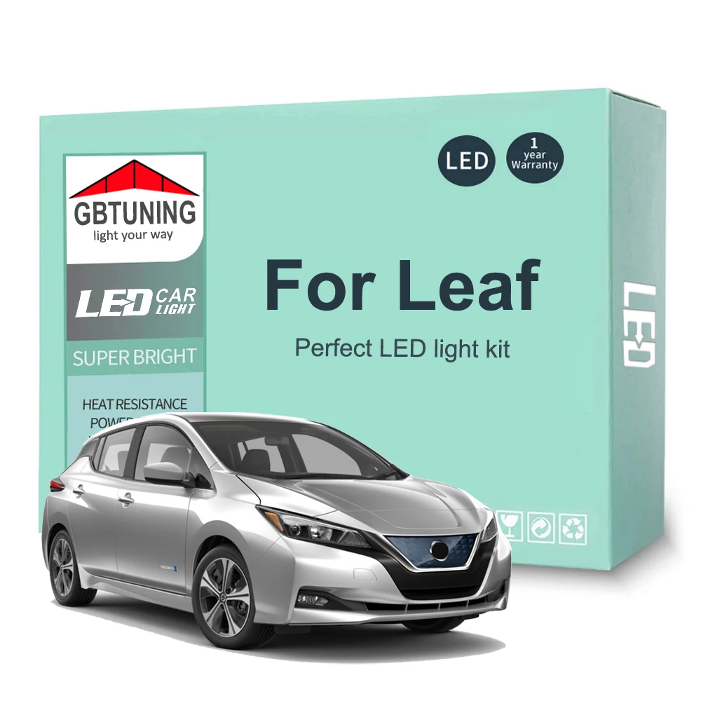 

LED Interior Light Bulb Kit For Nissan Leaf ZE0 ZE1 2010-2016 2017 2018 2019 2020 2021 Car Map Dome Trunk Lamp Canbus No Error