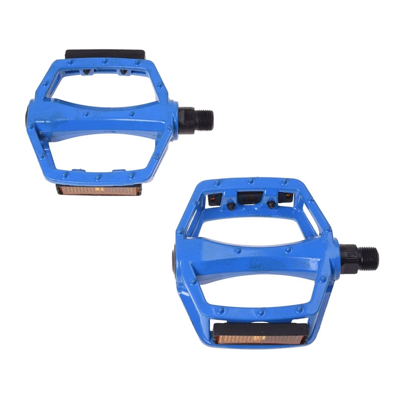 2 шт. Нескользящие синие педали из алюминиевого сплава для MTB велосипеда | Спорт и