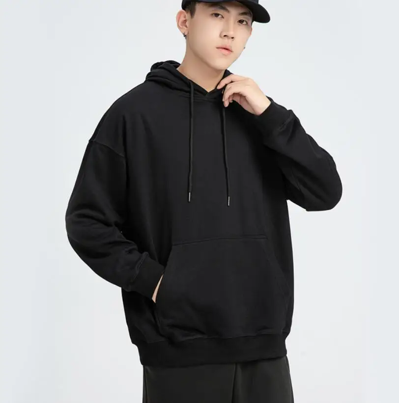 

Корейский женский однотонный Свободный Топ с круглым вырезом и длинным рукавом большого размера