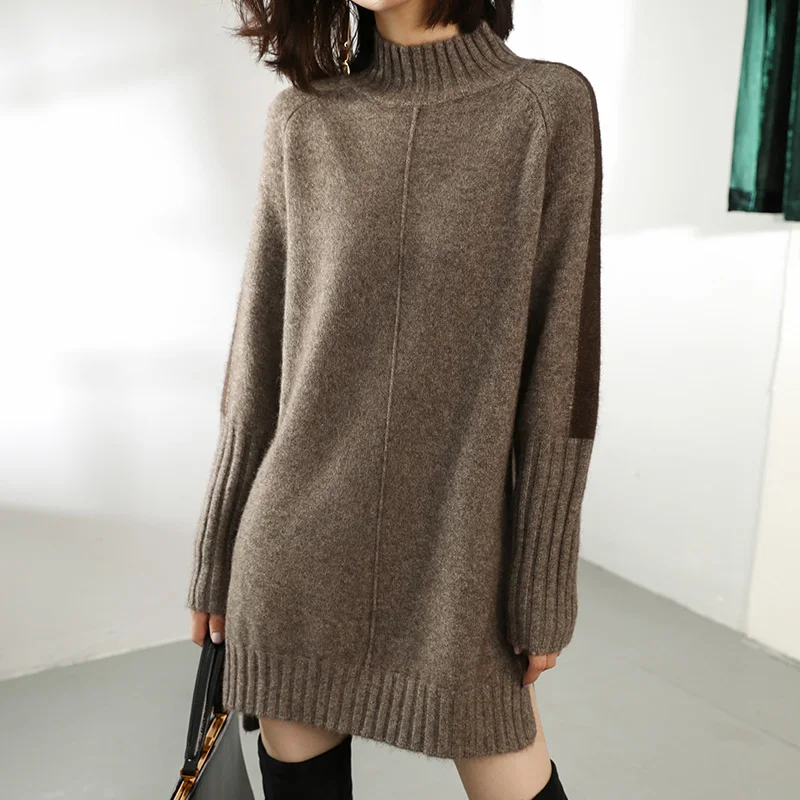 

Women Autumn Weaters Winter sweater women turtleneck long Cashmere sweater knitting pullover new Loose Plus Size tops