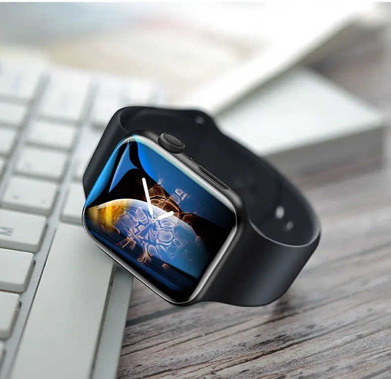 Полноэкранная Защитная пленка для apple watch 5/4/3 44 мм 40 мм 42 мм 38 мм жидкость для экрана УФ закаленное стекло для iwatch series 5/4/3/2/1