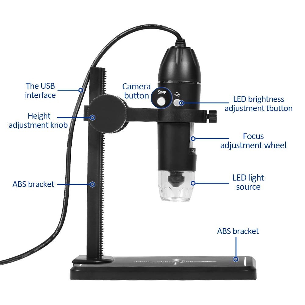 1600x usb digital microscope 8 leds electronic microscope endoscope zoom camera magnifier lift stand for mac android pc free global shipping