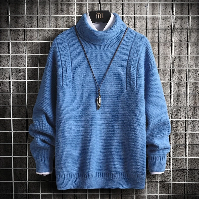 

Oversized Mens Knitted Sweater Men 2020 Anime Dinosaur Sweaters Jumper Pullover Hip Hop Harajuku Grey Sweater Men