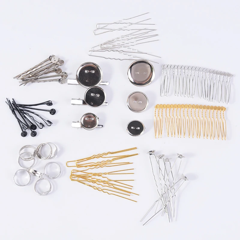 10 шт./лот Зажимы Ручной работы тонкие u-образные заколки для волос свадебной ткани