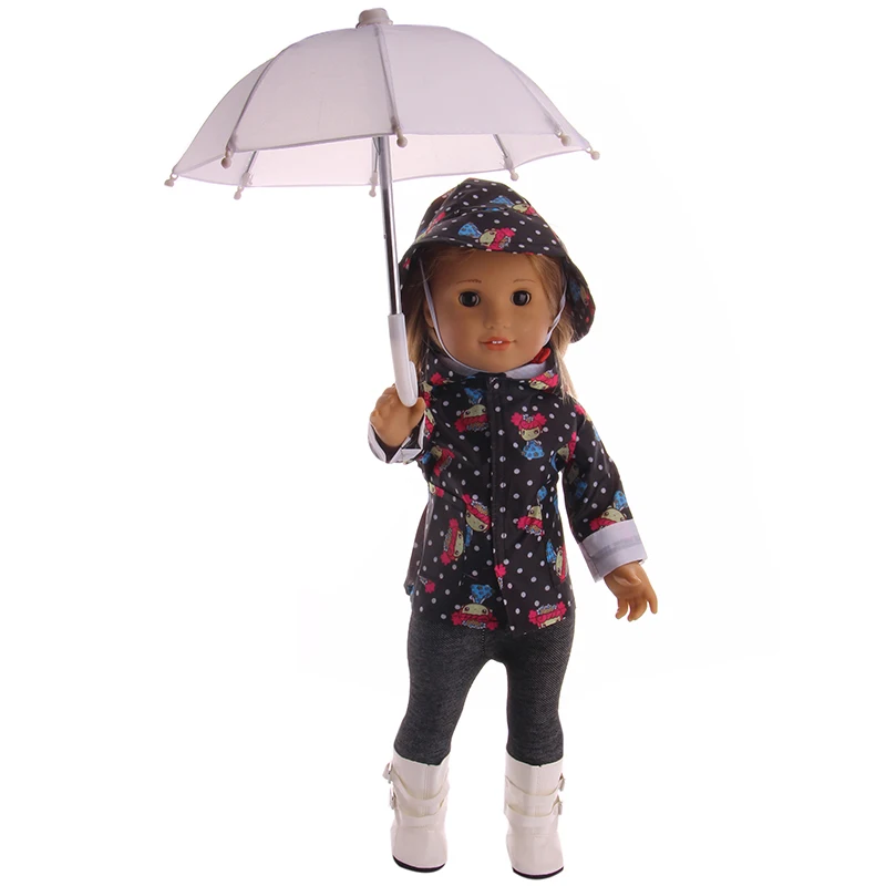 Новый стиль мини зонтик шестерня от дождя для 18 дюймов американская кукла Life Journey
