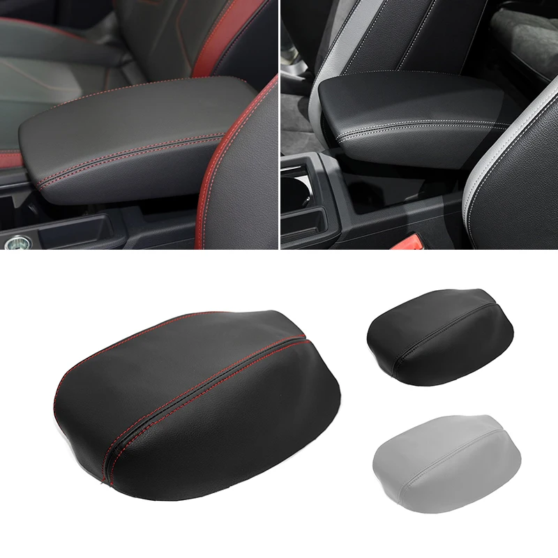 

Soft Leather Armrest Pad Cover For Audi Q3 2019 Car Interior Center Control Armrest Box Cover Sticker Trim