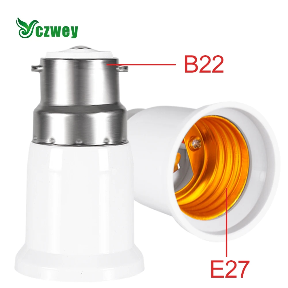 

Converter B22 TO E27 Adapter Conversion Socket Fireproof Socket Lamp Holder High Quality Material Fireproof Socket Adapter