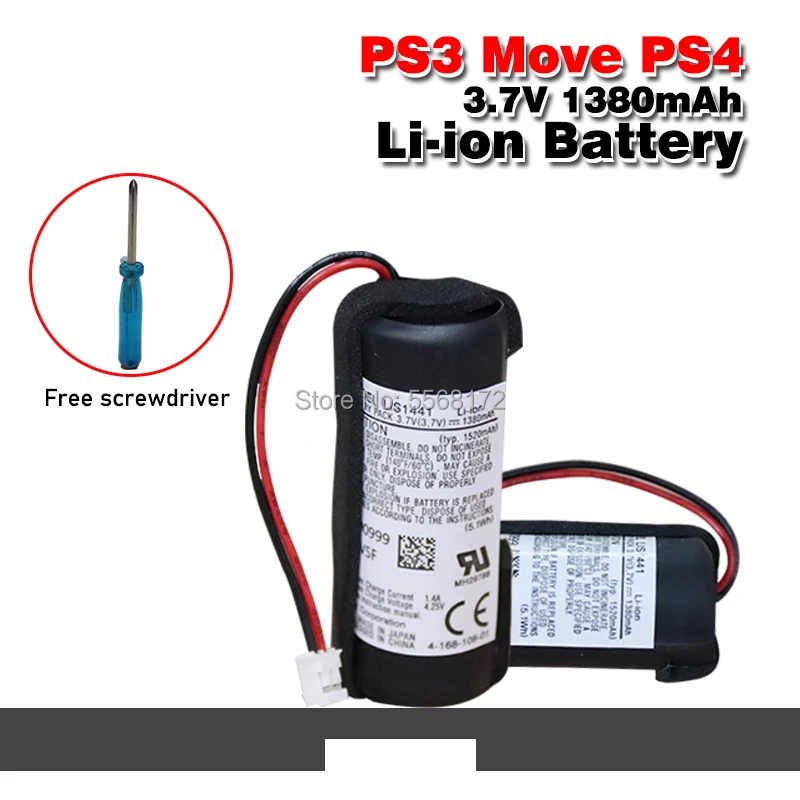 Аккумуляторная батарея 3 7 в 1380 мАч для игровых автоматов Sony PS3 Move PS4 LIS1441