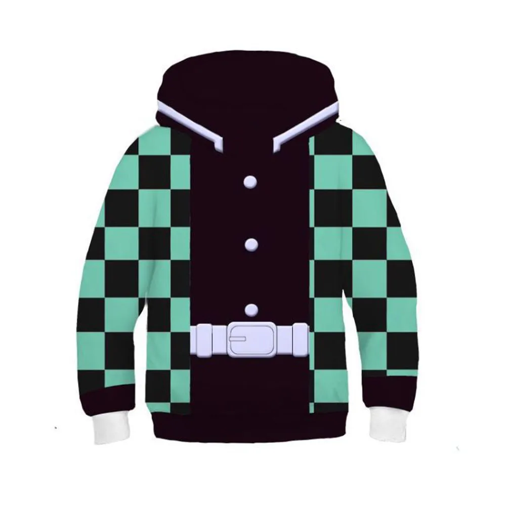 Новая модная детская одежда с героями мультфильмов аниме призрак лезвие Tanjirou Nezuko