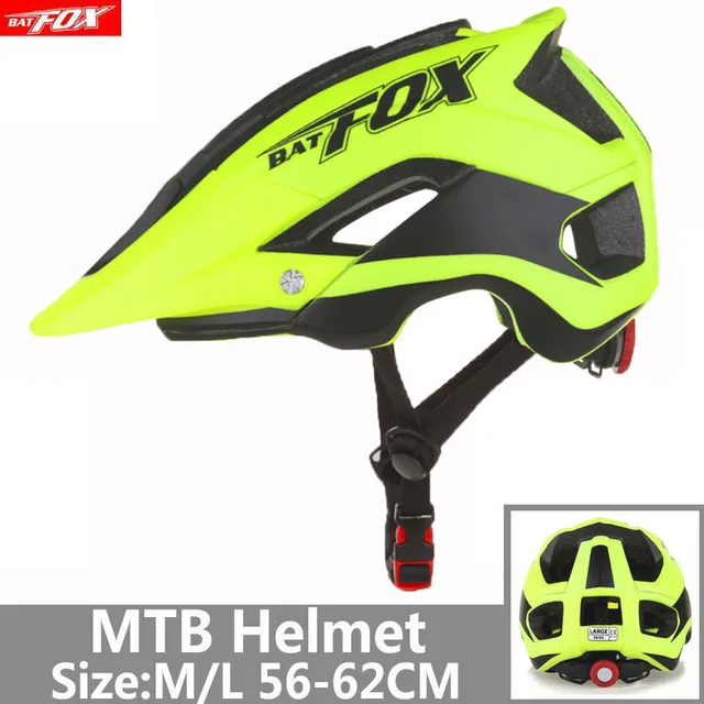 BATFOX новейший велосипедный шлем для MTB шоссейные велосипедные шлемы Casco Ciclismo M/L(56-62) см шлем велосипедный - Цвет: 659-green