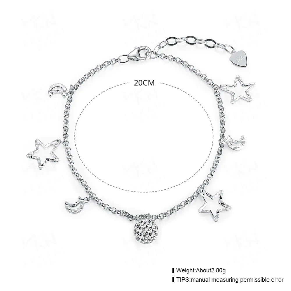 Браслеты на ногу для женщин и девушек ювелирные украшения из Стерлингового