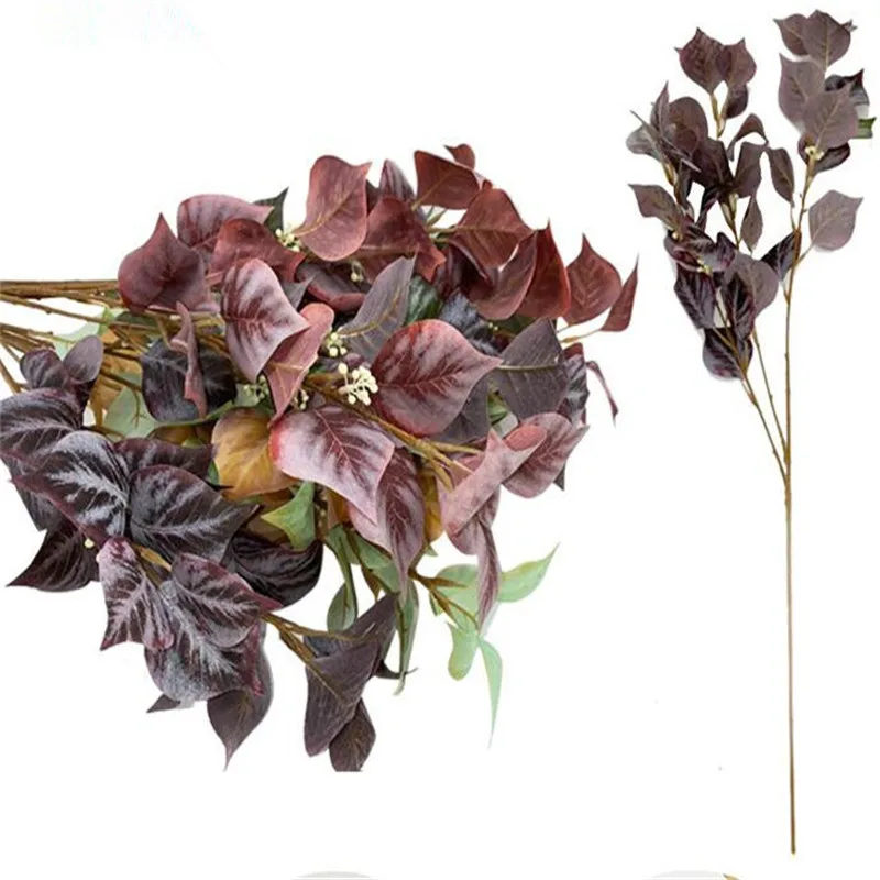 15 шт. шелковые липа древовидные ветви искусственные зелени растений стеблем для