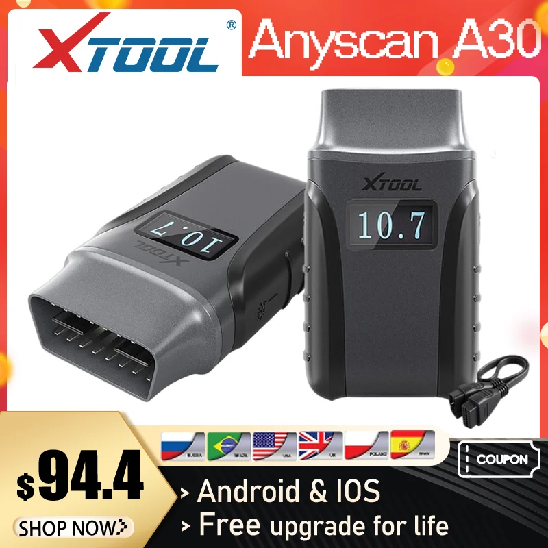 XTOOL Anyscan A30 OBD2 полная система автоматический диагностический инструмент