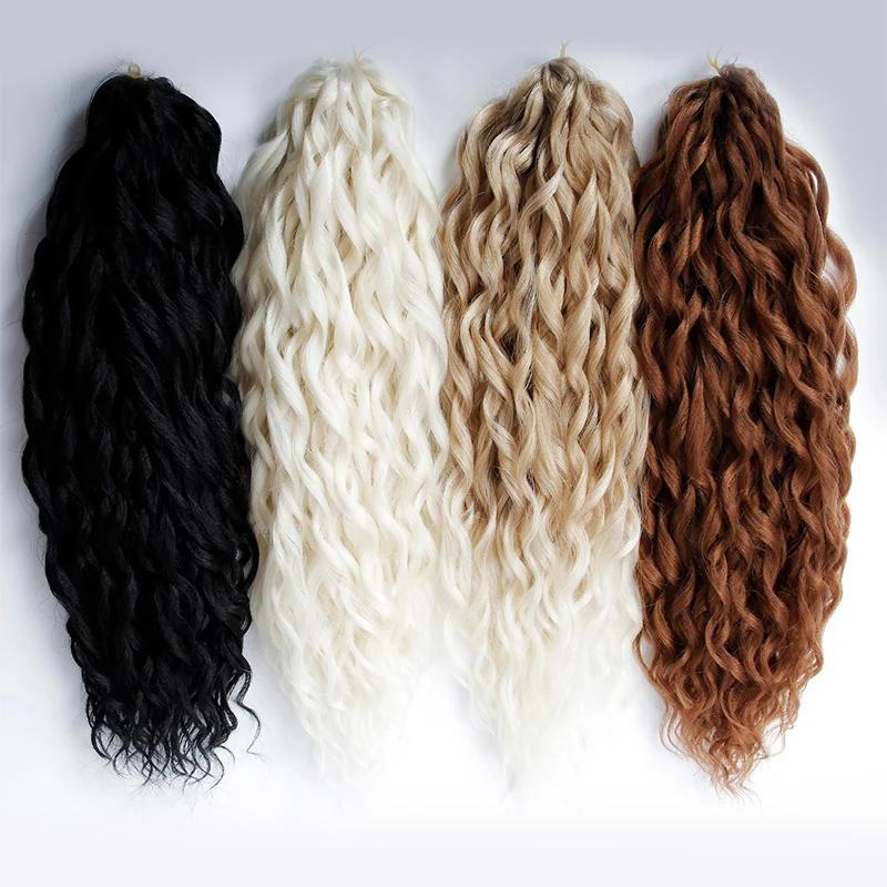 YxCherishair, афро кудри, синтетические волосы, вязаные крючком, яки, кудрявые, мягкие, окрашенные, волнистые, для наращивания волос, 18 дюймов, черн...