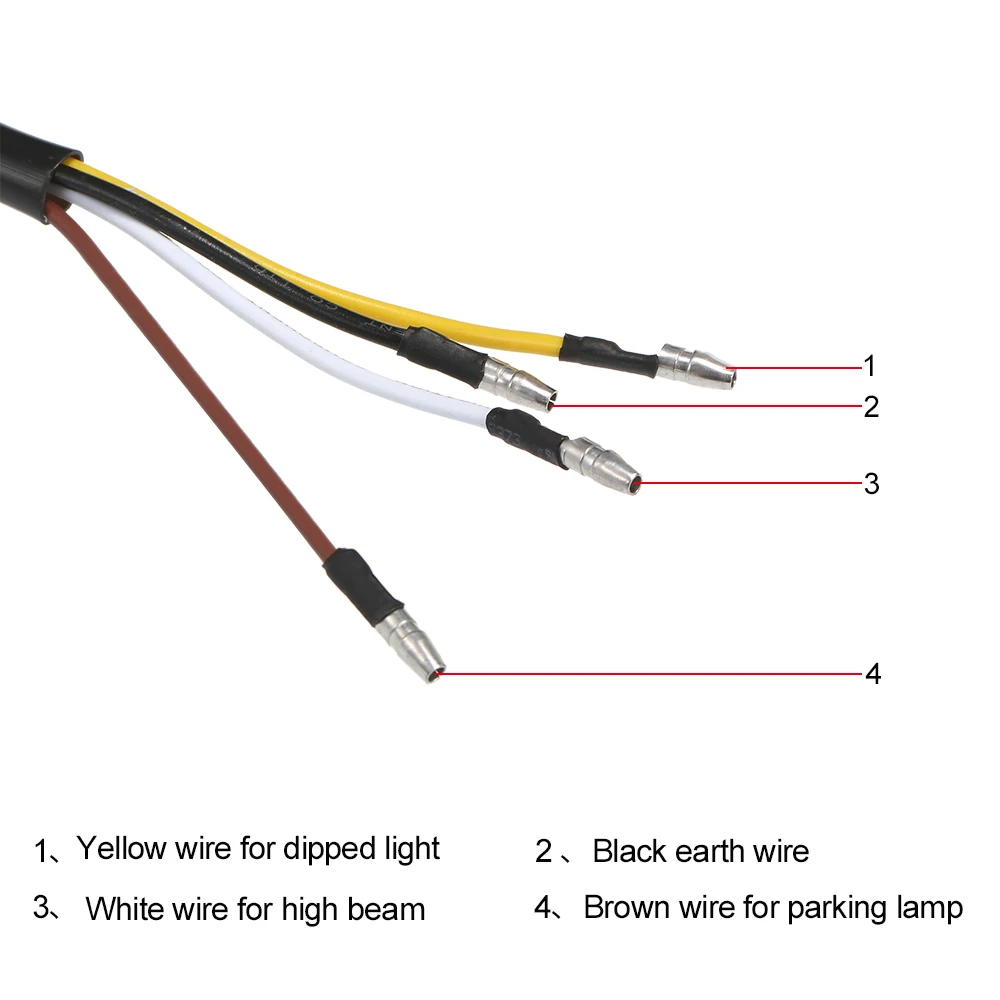 12V Универсальный Новый мотоциклетный светодиодный налобный фонарь передние фары