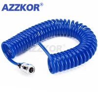 6m 9m 12m 15m air pressure hose pu telescopic tube spring tube for compressor air tool 12mm x 8mm blue hose tube