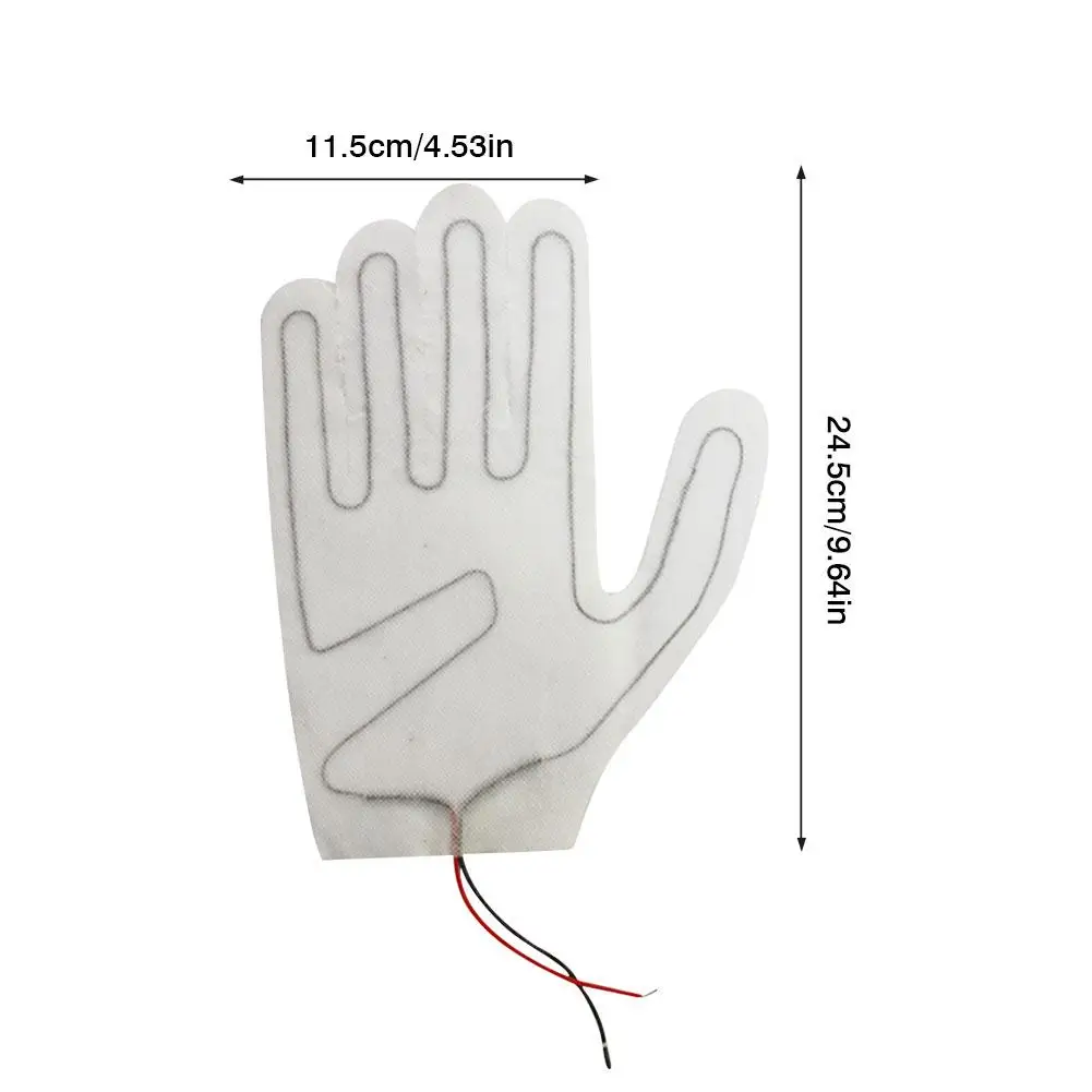 

Glove Heating Sheet Composite Fiber DC3.7V/DC7.4V/USB 3 Levels Temperature Adjustment Electric Heating Pads For Motorcycle