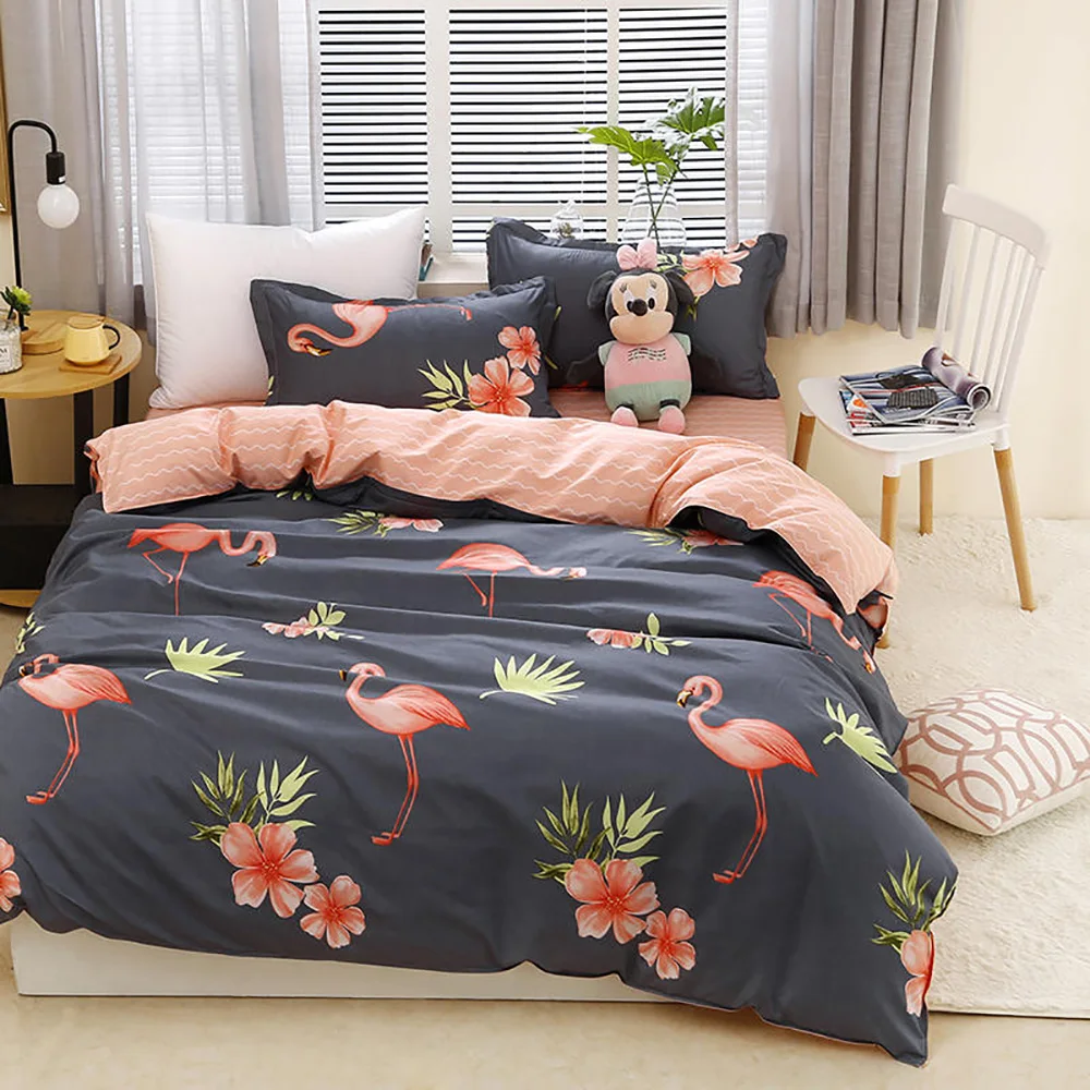 Thumпостельные принадлежности фламинго набор постельного белья Королевский