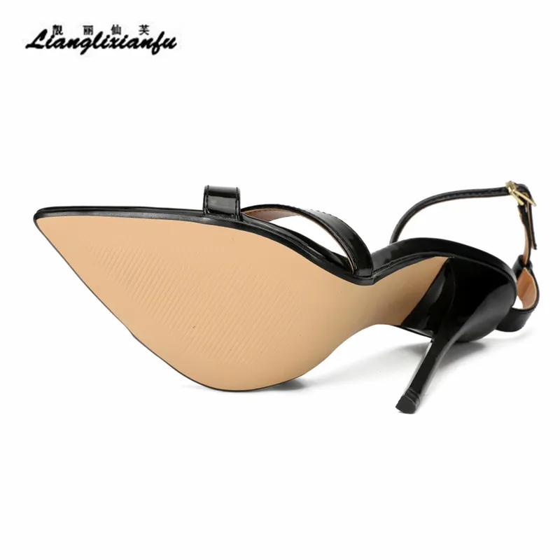 LLXF/тапочки; zapatos; сезон лето; большие размеры 47, 48, 49; Свадебная обувь на шпильках 14 см; босоножки на тонком высоком каблуке; обувь с ремешком на щиколотке; женские туфли-лодочки с открытым носком