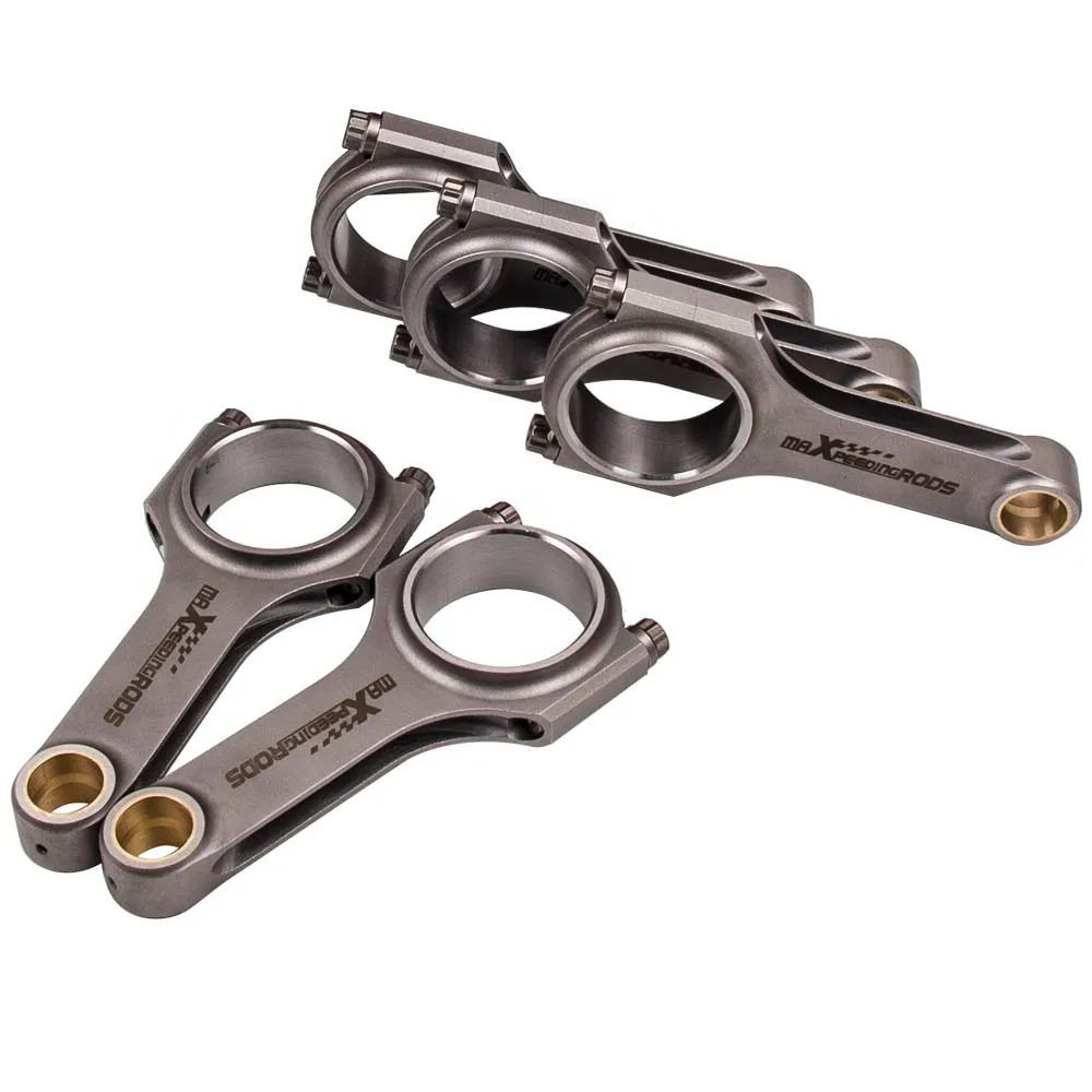 

Forged 4340 Steel 5pcs Connecting Rods For Audi RS2 2.2L Turbo 5cyl Conrod ARP Bolts Pleuel Bielle Piston Pin Balanced Shot Peen