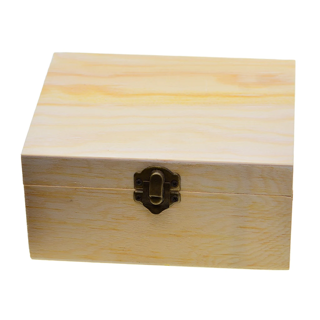 Шкатулка из натуральной древесины деревянная шкатулка для декупажа ювелирных
