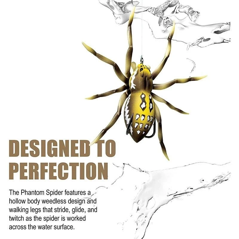 

Spider Soft Lure Fishing Lures 3/5PCS Animal Simulation Lure with 2 Hooks Fishing Accessory ASD88