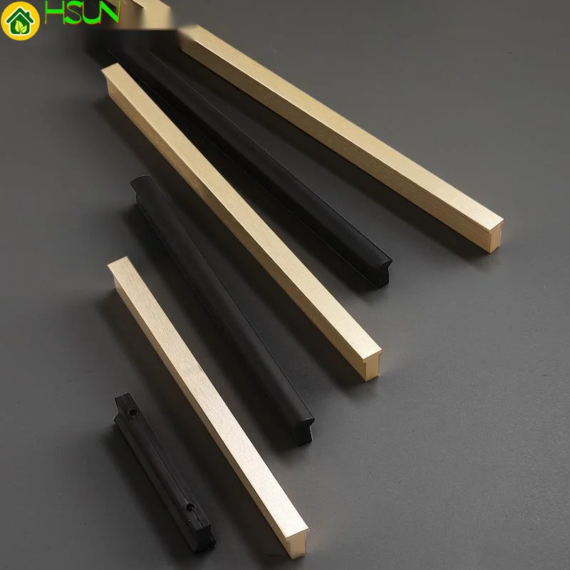 Черный шкаф для обуви золотая ручка простая дверная шкафа ящика черная длинная