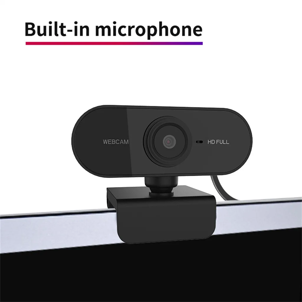 ПК веб камера Full HD 1080P USB видео геймерская для портативного компьютера Встроенный