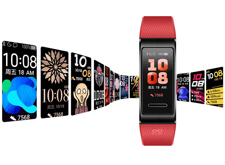 Смарт-браслет huawei Band 4 Pro gps, металлическая рамка, цветной сенсорный экран, датчик уровня кислорода в крови, датчик сердечного ритма, браслет для сна