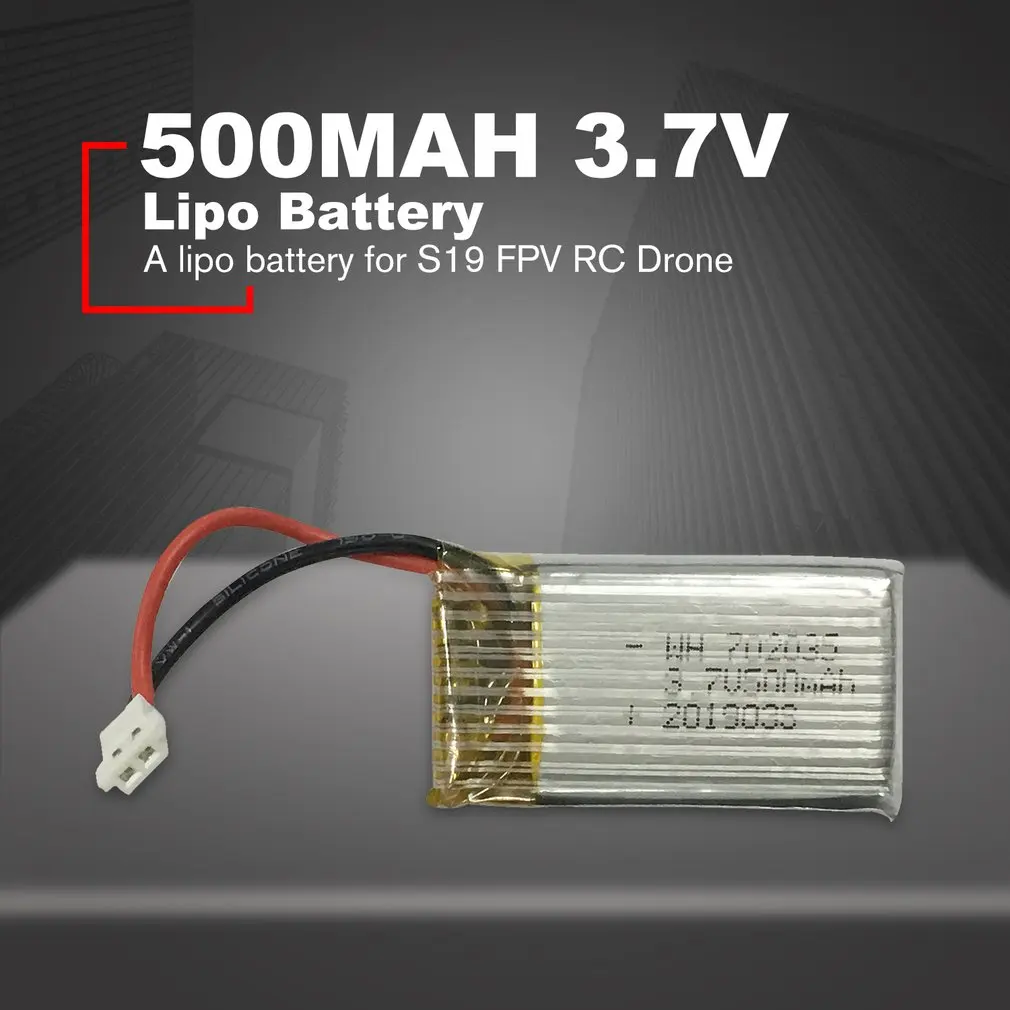 3 7 V 500mah липо батарея замена перезаряжаемые батареи для S19 FPV RC Дрон запасные части