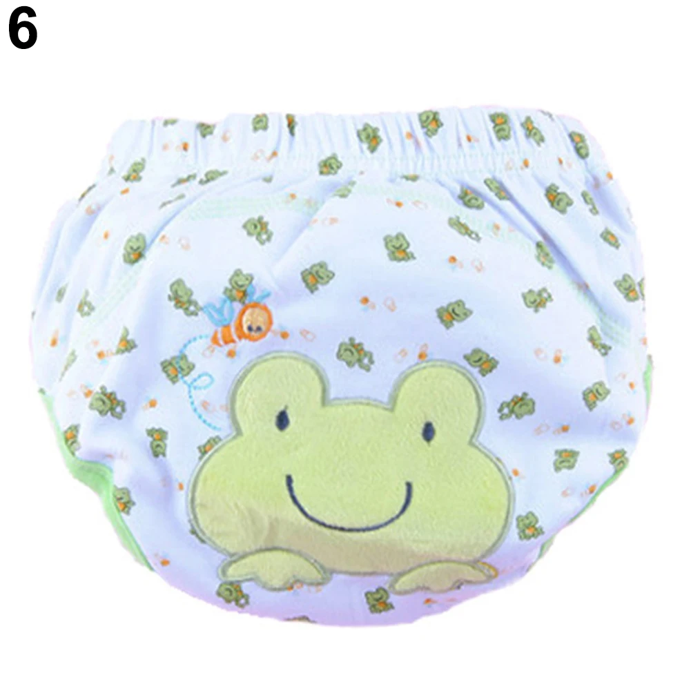 

Girls Baby Cute Cartoon Reusable Washable Diaper Infant Children Training Pants Nappy Waterproof TPU Film Training boy Pants