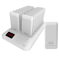 restaurant call coaster pager guest waiting pager wireless paging system with charging dock and 16 coaster guest beepers